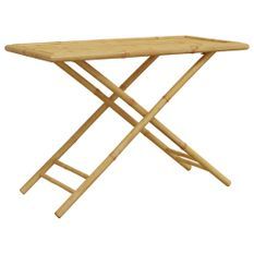 Table de jardin pliable 110x55x75 cm bambou