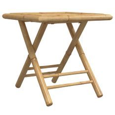 Table de jardin pliable 45x45x45 cm bambou