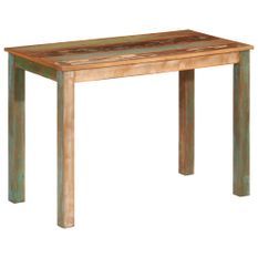 Table de salle à manger 110x55x76cm Bois massif de récupération