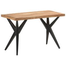 Table de salle à manger 120x60x76 cm Bois solide d'acacia 2