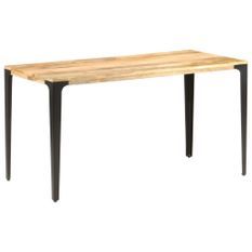 Table de salle à manger 140x70x76 cm Bois de manguier massif 2