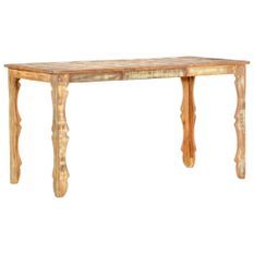 Table de salle à manger 140x70x76cm Bois de récupération massif 3