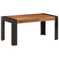 Table de salle à manger 160x80x76 cm Bois de manguier solide 3