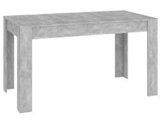 Table de salle à manger Gris béton 140x74,5x76 cm