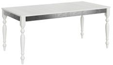 Table extensible 8 à 14 places L 180 à 284 cm blanc Romencia