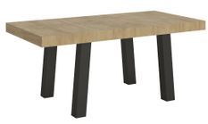 Table extensible avec pieds acier anthracite Bridy