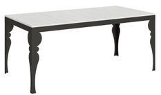 Table extensible avec pieds acier anthracite style orientale Torza evolution