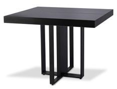 Table extensible bois et pieds métal noir Tessa 90/240 cm