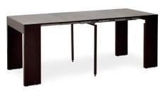 Table extensible bois Wengé Kino 42 à 197 cm - 10 personnes