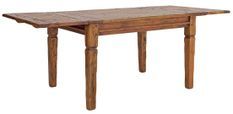 Table extensible de 200 cm en bois d'acacia massif finition rustique marron Kastela 200/245/290 cm