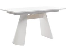 Table extensible design laqué blanc 200/260 cm Eklips