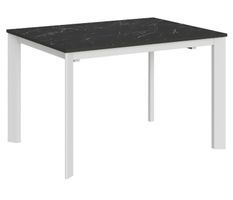 Table extensible effet marbre noir bilba 120 à 170 cm Itania