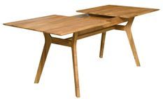 Table extensible en bois de chêne massif Osword 140 à 180 cm