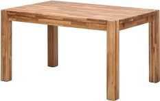 Table extensible en bois de chêne massif Ritza 140 à 190 cm