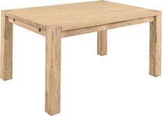 Table extensible en chêne massif blanchi Ritza 160 à 210 cm