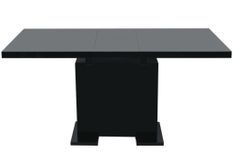 Table extensible noir brillant Kama 120-150 cm