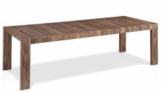 Table extensible rectangulaire bois plaqué noyer Koza 160/210/260 cm