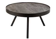 Table gigogne bois foncé Fifi D 60 cm