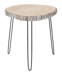 Table gigogne bois gris Helena L 55 cm