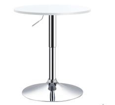 Table haute ronde réglable en bois lisse LIMA 60 cm