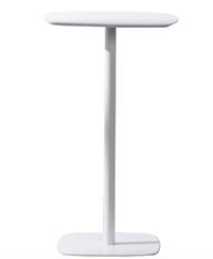 Table haute Sanka 103 cm - Bois blanc et pied métal pour un style épuré