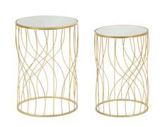 Table ligne ensemble 2 pièces cm ø 38x55-33x50