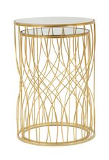 Table ligne ensemble 2 pièces cm ø 38x55-33x50