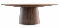 Table ovale bois noyer Kinta 220 cm