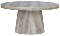 Table ovale extensible bois chêne foncé Aleez