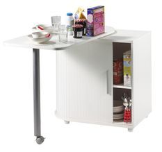 Table pivotante multifonction KOOL 105 cm – Bureau et meuble de cuisine gain de place