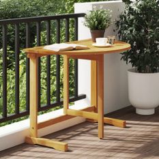 Table pliable de balcon 90x60x72 cm bois d'acacia solide