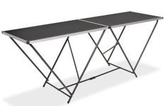Table pliable de collage MDF et aluminium 200 x 60 x 78 cm