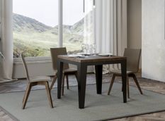 Table pliante carrée 90x90/180 cm LIBRO