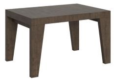 Table rectangulaire 6 à 18 personnes L 130 à 390 cm bois foncé Naxo