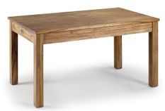 Table rectangulaire avec tiroirs en bois massif naturel MAZARI 150 cm