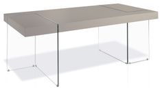 Table rectangulaire design Taupe Cubique
