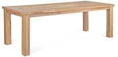 Table rectangulaire en bois de teck recyclé 10 places Virzon 240 cm