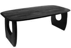 Table rectangulaire en bois noir Vazir – Modernité et originalité réunies