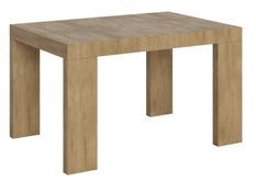Table rectangulaire extensible 130 à 234 cm bois clair Ribo