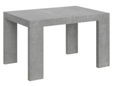 Table rectangulaire extensible 130 à 234 cm gris béton Ribo