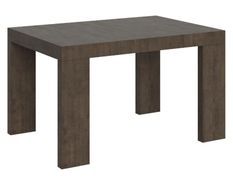 Table rectangulaire extensible 4 à 10 personnes L 130 à 234 cm bois foncé Ribo