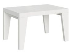 Table rectangulaire extensible 4 à 8 personnes L 130 à 234 cm blanc Naxo