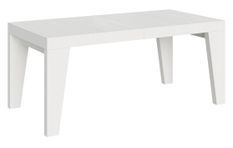 Table rectangulaire extensible 8 à 14 personnes L 180 à 284 cm blanc Naxo