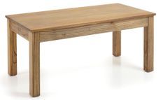 Table rectangulaire extensible en bois massif naturel MAZARI 180/230/280 cm