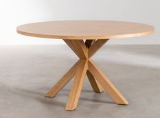 Table ronde bois naturel Kanaz 140 cm