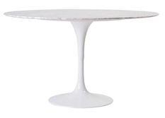 Table ronde design 100 cm en marbre blanc de Carrare