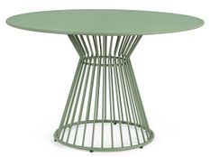 Table ronde en acier mate KEVIN 120 cm – Intérieur et extérieur