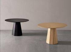 Table ronde en chêne NORKA Ø120 cm - Élégance naturelle