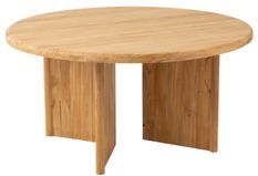 Table ronde en Teck naturel 150 cm - Le charme du bois dans votre intérieur