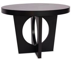 Table ronde extensible noir 110 à 260 cm jusqu'a 14 places Torin